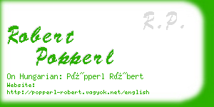robert popperl business card